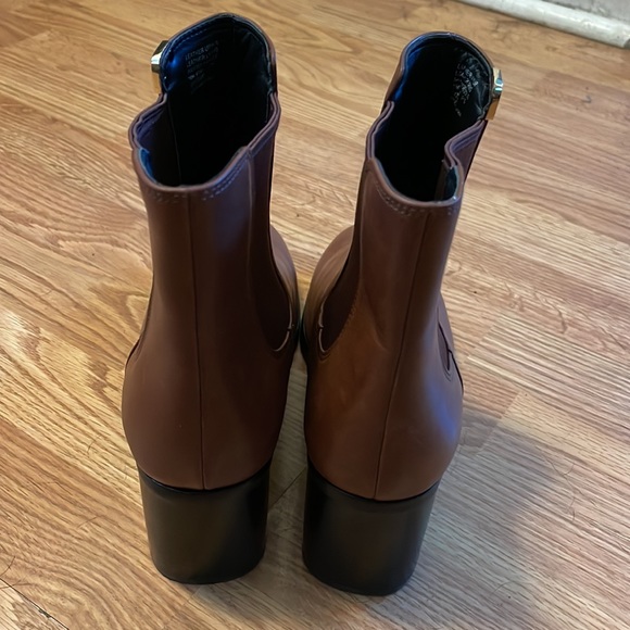 Tory Burch Brown Leather Booties - Picture 3 of 5